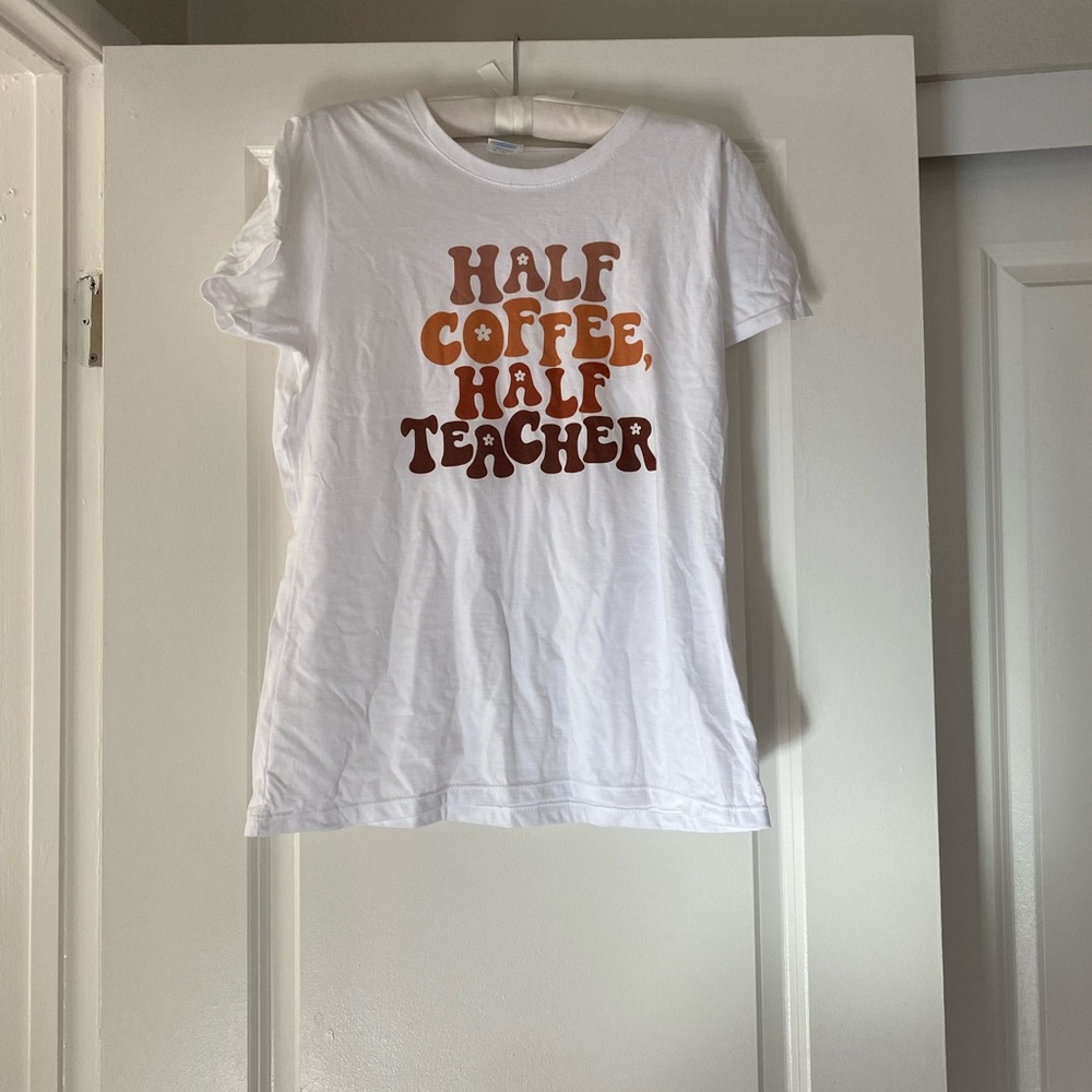 Port & company graphic white t shirt